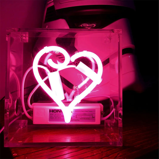 Heart 6- sides Acrylic Box