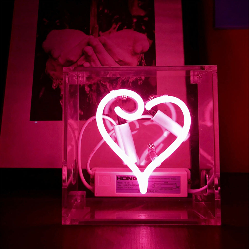 Heart 6- sides Acrylic Box