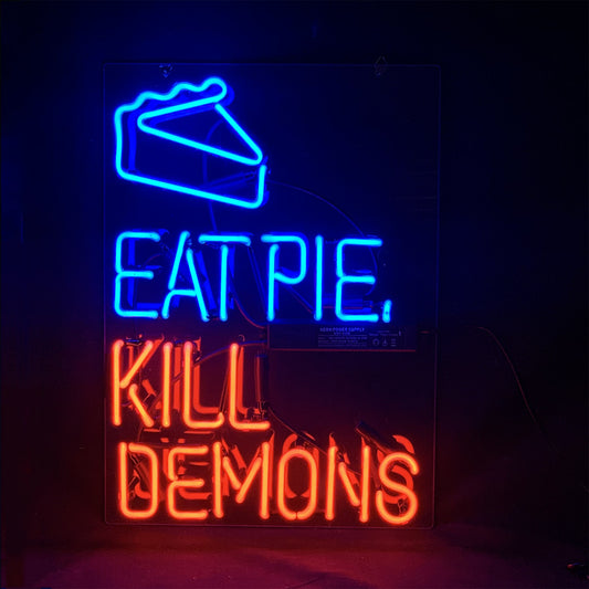 EAT PIE  KILL DEMONS