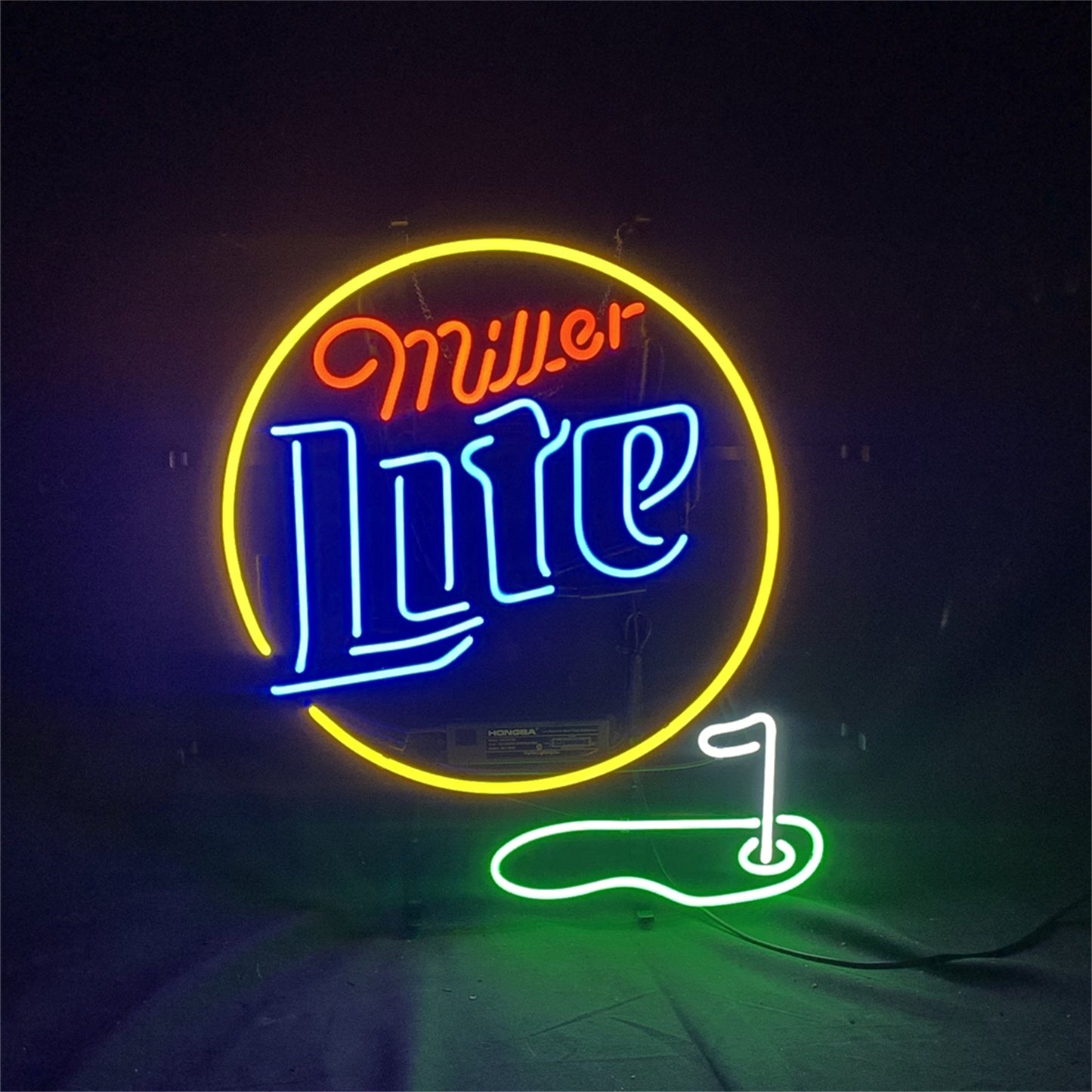 Miller Lite Golf Hole Neon Signs