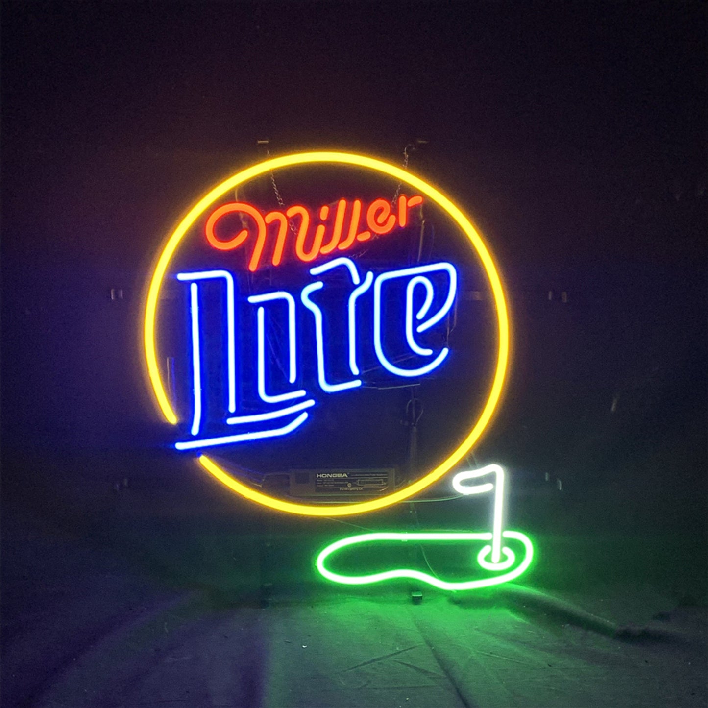 Miller Lite Golf Hole Neon Signs