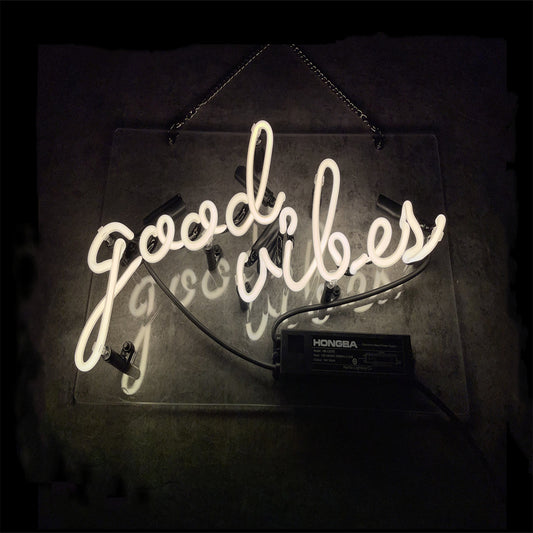 Good  Vibes Neon Sign, Handmade Neon, Very Bright, Bar/Shop /Room Wall Decor Light Custom Gift Art